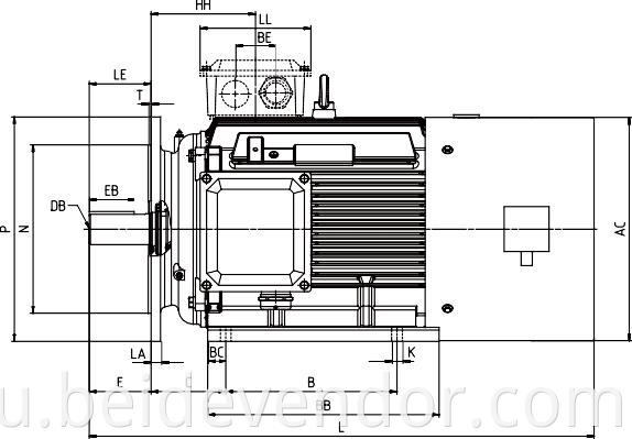 BEIDE YVF2 series Low-Voltage Three-phase Asynchronous Motor